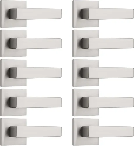 Miniatura 127 de KNOBWELL - Juego de cerradura con 1 picaporte resistente para puertas de una cara, ideal para puertas interiores reversibles, 0.93 libras
