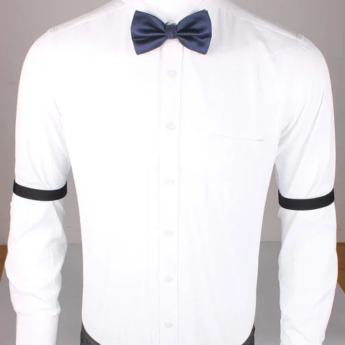Miniatura 3 de 12 unids/6 pares de brazaletes elásticos ajustables unisex, antideslizantes, para camisas, ligueros, brazaletes deportivos para mujeres y hombres, 6