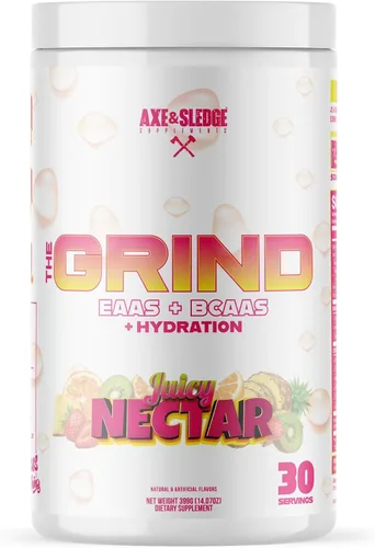 Miniatura 4 de Axe & Sledge The Grind Essential Aminoácidos Polvo EAA y BCAA Recuperación muscular y electrolitos para hidratación Sin estimulantes, vegano