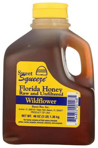Miniatura 5 de Buzzn Bee Miel cruda de Florida - Sin pasteurizar y sin filtrar (flor de naranja, 3 libras)