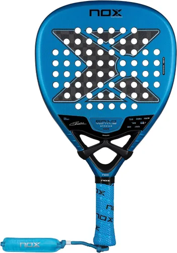 NOX Pala de pádel EA10 Ventus Attack 12K Xtrem 2026 | Edu Alonso Diamond Shape Pala Padel | Cara de fibra de carbono Xtrem 12K con núcleo EVA negro