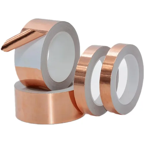 Miniatura 2 de vilihkc Cinta de lámina de cobre de doble cara (0.8 pulgadas x 66 pies) con conductor - blindaje EMI, vidrieras, soldadura, reparaciones eléctricas