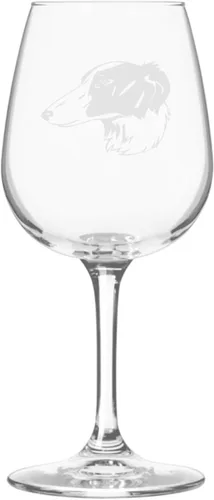 Miniatura 524 de Copa de vino de 12.75 onzas con diseño de perro grabado