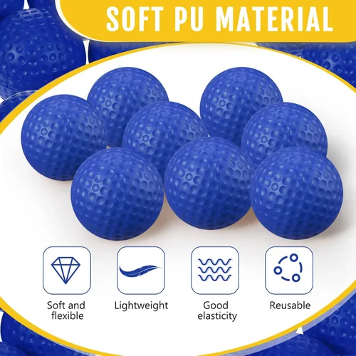 Miniatura 3 de Junkin 80 unidades de pelotas de golf de espuma, pelotas de goma para practicar, sensación y vuelo realistas, entrenamiento deportivo para golf