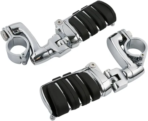 Miniatura 34 de TCT-MOTORPARTS Soportes de clavijas de pie de barra de carretera negro para Harley Touring 22/25/32/1.378 in