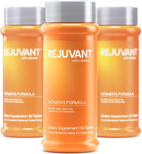 Rejuvant AKG - Suplemento de longevidad para mujer, 1000 mg ultra 98% puro (alfa cetoglutarato de calcio), fórmula patentada de liberación