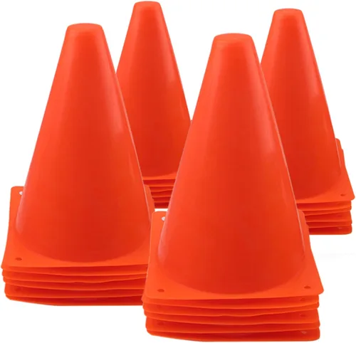 Miniatura 8 de Mirepty Conos de Tráfico de Plástico de 7 Pulgadas Marcador de Agilidad para Entrenamiento Deportivo para Fútbol, Patinaje, Fútbol Americano