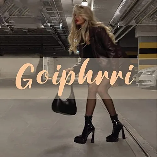 Miniatura 4 de Goiphrri Double Layer Platform Ankle Boots for Women Pointed Toe High Heel pointed toe chunky Combat Boots Mid Claf