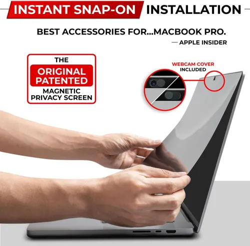 Miniatura 3 de SightPro Protector de Pantalla Magnético de Privacidad para MacBook Pro de 13 Pulgadas (2016, 2017, 2018, 2019, 2020, 2021, 2022, M1, M2) Filtro