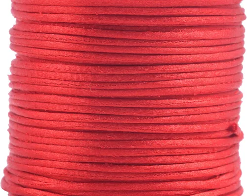 Miniatura 43 de KONMAY 80 Yardas 1.0mm Cordón Rattail de Nylon Satén Seda Trim Hilo para Cuentas para Nudos Chinos, Kumihimo, Trabajo con Cuentas, Macramé, 2-Azul