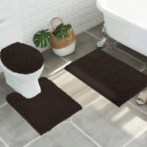 Miniatura 37 de ITSOFT Alfombra de Felpa para Baño 59x21 pulgadas, Tapetes de Baño Absorbentes Lavables a Máquina Antideslizantes, de Secado Rápido, Alfombras
