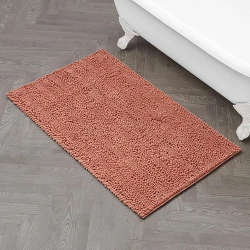 Miniatura 21 de Laura Ashley Tapete de baño de chenilla Astor 100% poliéster Decoración de baño premium Lavable a máquina Respaldo TPR Mide 17 x 24 Aqua