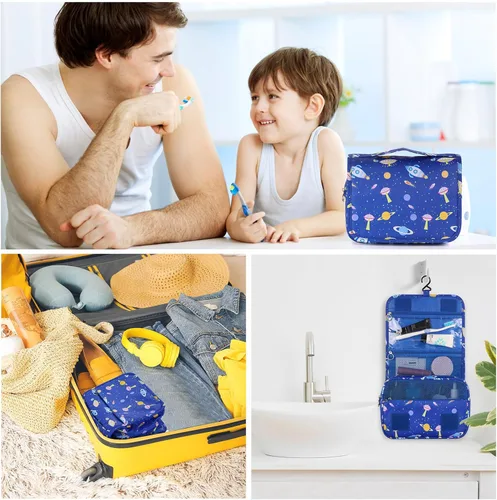 Miniatura 6 de Neceser colgante para niños para niñas y niños, Azul (Space Blue)