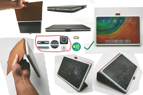 Miniatura 3 de Funda delgada para Chuwi Hipad Max Tablet Funda de cuero sintético CD