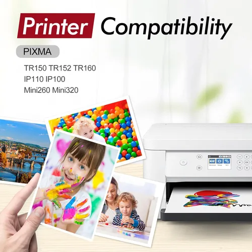Miniatura 2 de PGI-35 CLI-36 TR150 TR160 Paquete de 6 cartuchos de tinta para 35 36 cartuchos de tinta para Canon TR150 Cartuchos de tinta para PIXMA IP110 TR160