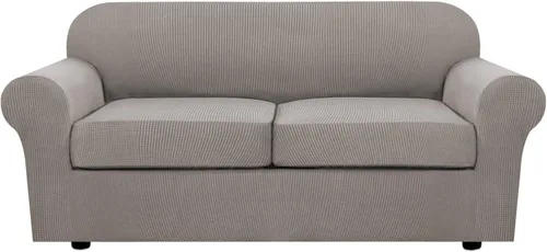 Miniatura 38 de H.VERSAILTEX - 3 fundas de sofá elásticas para 2 cojines de sofá. Fundas para muebles de sala de estar (funda base más 2 fundas de cojín de asiento)