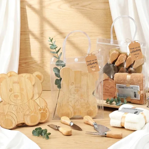 Miniatura 2 de 55 piezas de premios de baby shower para ganadores, 6 juegos de baby shower, regalos de invitados para tabla de quesos para adultos, cuchillos