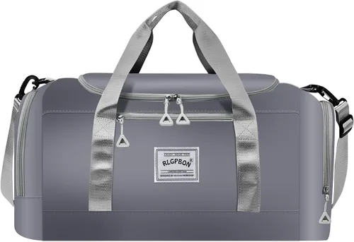 RLGPBON Bolsa de gimnasio para mujeres y hombres, bolsa de lona para deportes, gimnasios y escapadas de fin de semana, bolsa de lona impermeable con