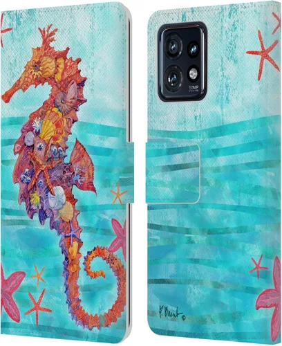 Miniatura 9 de Head Case Designs Officially Licensed Paul Brent Agate Mermaid Coastal Leather Book Wallet Case Cover Compatible with Motorola Moto Edge 40 Pro