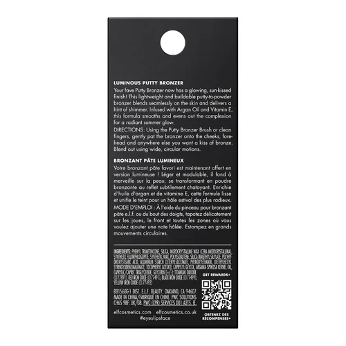 Miniatura 6 de e.l.f. Bronceador de masilla luminoso, bronceador ligero de masilla a polvo para un acabado radiante, brillante, altamente pigmentado, vegano