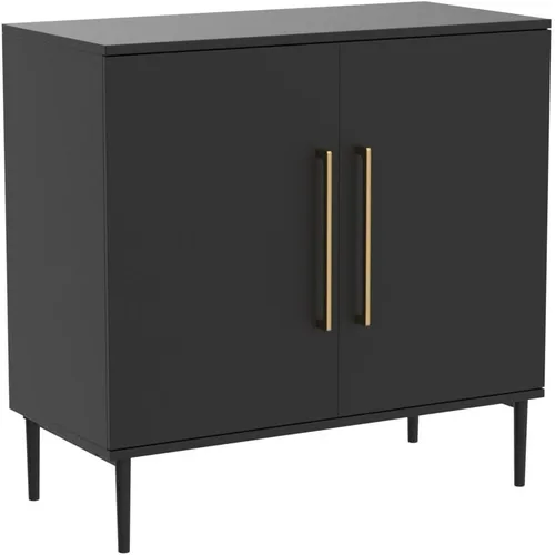 Miniatura 5 de LYNSOM Armario de almacenamiento con puertas y estantes, gabinete de oficina independiente, aparador de madera moderno para cocina, sala de estar