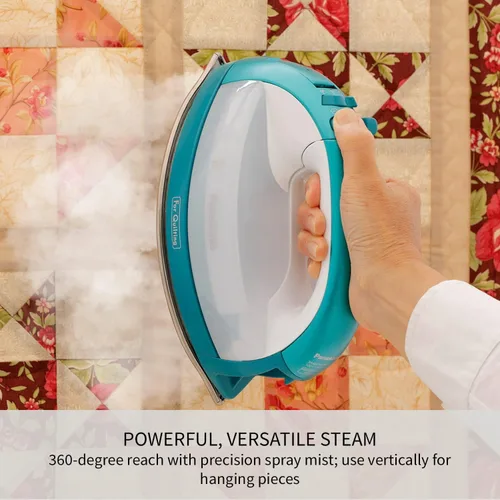 Miniatura 4 de Plancha inalámbrica Panasonic, plancha portátil de 360 grados estilo libre seca/vapor con puntas de precisión y suela de acero inoxidable, antisarro