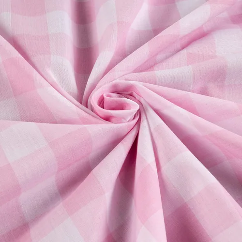 Miniatura 2 de Richcheck 60" Gingham Check 1" rosa, tela por yarda