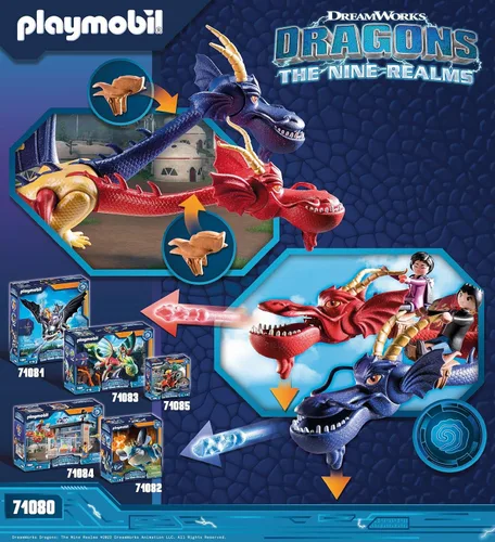 Miniatura 4 de Dragones de Playmobil Nine Realms: Wu, Wei y Jun