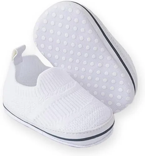 Clowora Unsex Baby Boys Girls Canvas First Walkers Shoes,Infant Non Slip Soft Sole Toddler Flat Lazy Loafers Sneaker