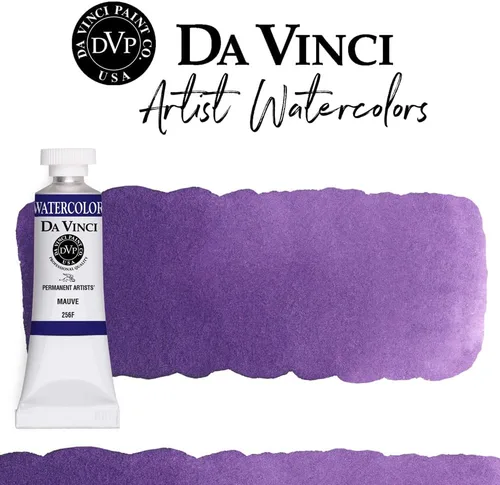 Miniatura 261 de DA VINCI PAINTS Pintura Acuarela Profesional para Artistas, Alizarin Crimson (Quinacridone), 37ml Índigo
