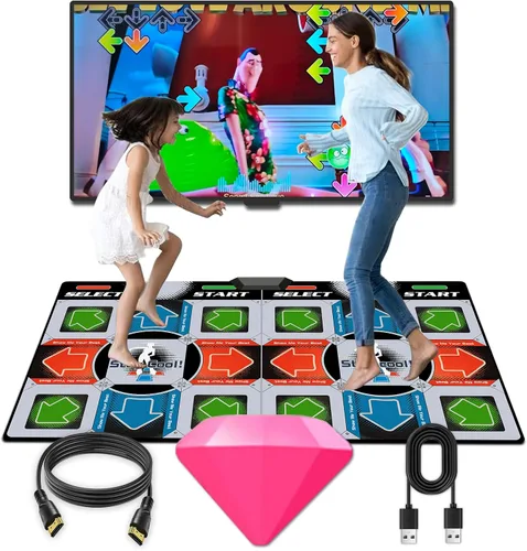 Miniatura 8 de Alfombra de Baile para Adultos y Niños - Juego de Alfombra de Baile Electrónico TV Conecta y Usa, Alfombra de Baile Inalámbrica, Divertidos