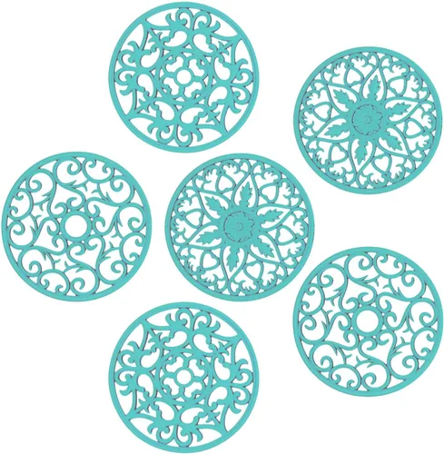 Miniatura 13 de Salvamanteles de silicona para platos calientes, ollas y sartenes, tapete multiusos tallado resistente al calor, almohadillas calientes para cocina