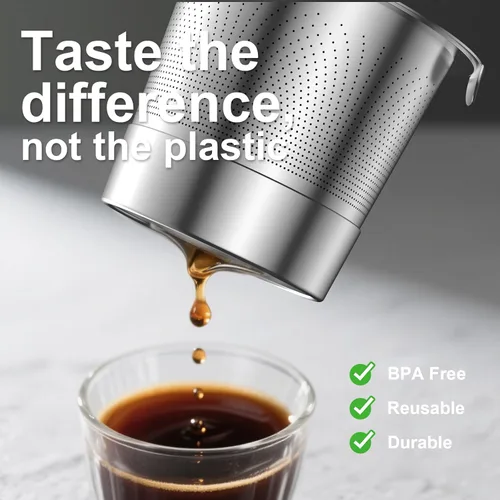 Miniatura 2 de Cápsulas K reutilizables para Keurig: Cápsulas K recargables de acero inoxidable completo, filtro de café reutilizable para máquinas de café Keurig