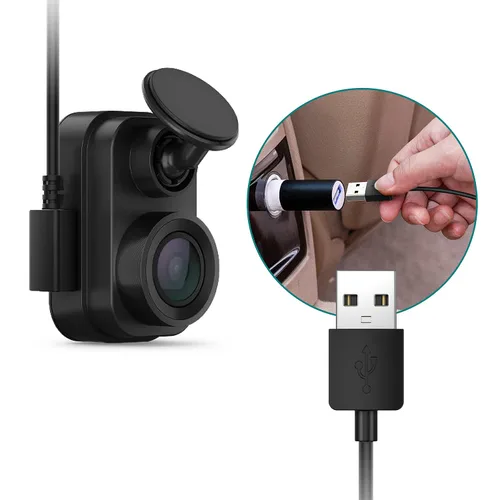 Miniatura 6 de TUSITA Cable de alimentación extra largo (26 pies 26.2 ft), cable extensor micro USB compatible con Garmin Dash Cam Mini 2, tándem