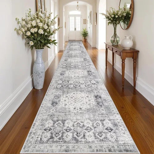 Miniatura 59 de RUUGME Alfombra Pasillera Lavable 2'6x12 - Alfombra de Pasillo con Respaldo Antideslizante Alfombras Resistentes a Manchas para Sala de Estar