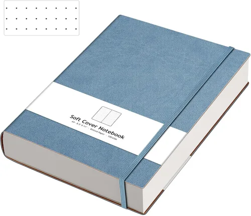Miniatura 11 de AHGXG Cuaderno de papel cuadriculado - Cuaderno de papel de cuadrícula tamaño A4 grande 8.5''×11'', 320 páginas de diario grueso, papel cuadriculado