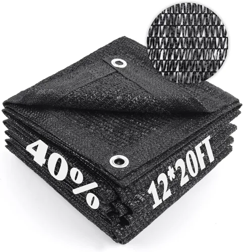 Miniatura 47 de Cool Area Lona de malla con ojales para cubierta de plantas, toldo de patio de 10 x 20 pies, para jardín, pérgola, invernadero, coche, granero, 55%