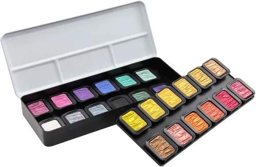 HOLBEIN 610605 Fine Tech Pearl Cent Color F2400 Color perla 22 colores + Flip-Flop Color 2 Color Set