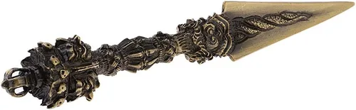 Miniatura 2 de Yiju Vajra de latón, ritual tibetano de 7 pulgadas