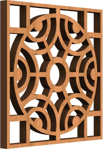 Miniatura 33 de Walton Paneles de pared decorativos de madera con calado, pequeños, 11 3/8 pulgadas de ancho x 11 3/8 pulgadas de alto x 1/4 pulgadas de alto, nogal