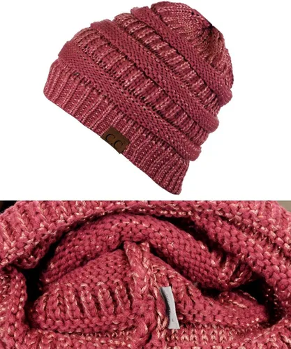 Miniatura 363 de C.C Trendy Warm Chunky Soft Stretch Cable Knit Beanie