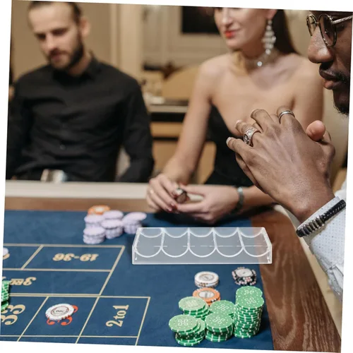 Miniatura 9 de El tenedor de la viruta del póquer de acrílico Cajas Multi-Grid Poker Chip Storage Scratch-resistente