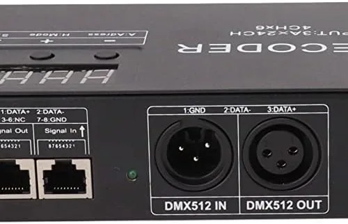 Miniatura 8 de FTVOGUE Controlador de luz LED RGB, decodificador DMX de 24 canales RGBW DMX512 Controlador LED controlador para barra de escenario DC5V 24V,
