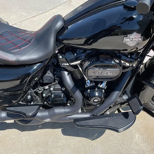 Miniatura 3 de Tablas de piso para Harley Davidson Touring Flt Black Defiance Floorboards Harley estribos Harley dedo del pie palancas de cambio estándar Flht