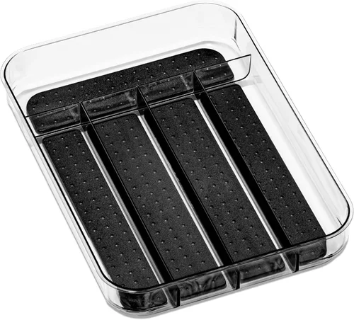Miniatura 10 de madesmart Bandeja pequeña para cubiertos, organizador compacto de cubiertos de 5 compartimentos para tenedores, cuchillos y cucharas