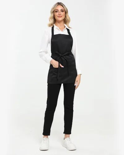 Miniatura 8 de Xeoxarel Delantal Babero Corto Medio Unisex con 3 Bolsillos