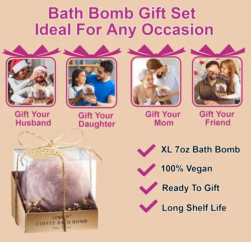 Miniatura 3 de Regalos de cumpleaños para ella y mujeres, bombas de baño para mujeres, idea de regalo para adultos, regalos de cumpleaños hechos a mano para ella