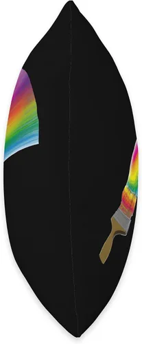 Miniatura 2 de Painter Art Designs Paintbrush Painting Rainbow Art - Almohada de 16 x 16 pulgadas, multicolor