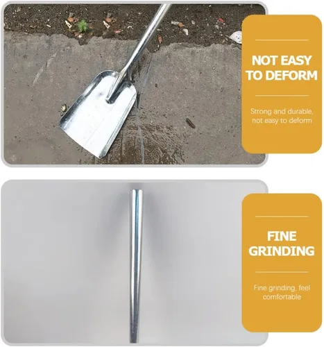 Miniatura 2 de Operitacx Pala para chimenea con mango largo de 15.74 pulgadas, para cenizas, para cenizas, herramienta de cocina ligera