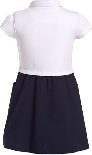 Miniatura 2 de Nautica Vestido polo de manga corta para uniforme escolar para niñas